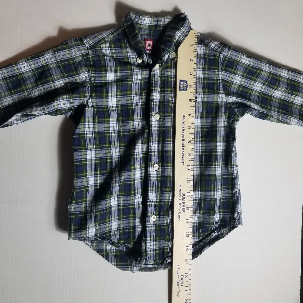 CHAPS TODDLER BOYS BUTTON DOWN SHIRT SIZE 3/3T